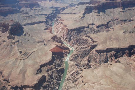 Der Grand Canyon - aus der Luft gesehen