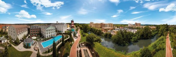 Das Europa-Park Hotelresort im Panorama-Überblick. Bild: Europa-Park