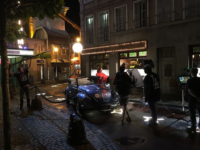Der Videodreh von Andrea Berg. Bild: Europa-Park
